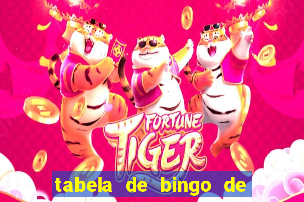 tabela de bingo de 1 a 100